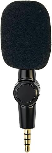 3.5mm Mini 4-Pole Omnidirectional Microphone for iPhone 7 7s 6 6s for iPad and Android Phone for Wii PS5 PS4 PS3, 180°Flexible Condenser Microphone Noise Cancelling Small Mic Plug and Play in Kuwait