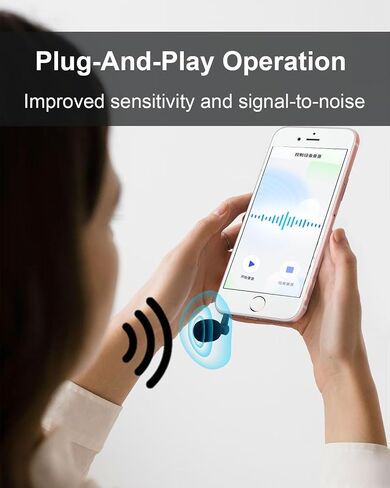3.5mm Mini 4-Pole Omnidirectional Microphone for iPhone 7 7s 6 6s for iPad and Android Phone for Wii PS5 PS4 PS3, 180°Flexible Condenser Microphone Noise Cancelling Small Mic Plug and Play in Kuwait