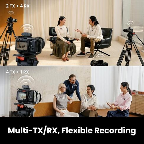 Insta360 Mic Pro (2 TX + 1 RX + حافظة شحن)، ميكروفون لاسلكي صغير الحجم لأجهزة iPhone/الكاميرا/Android، خفيف للغاية، تسجيل فيديو، بلوتوث، شاشة حبر إلكتروني قابلة للتخصيص، مجموعة 3 ميكروفونات، استخدام لمدة 30 ساعة in Kuwait
