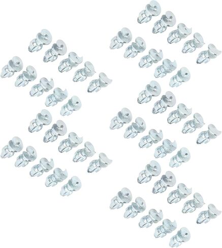 50PCS Tire Thread Studs, Tungsten Steel and Aluminum, 7.9x15.1mm Silver Screws - Anti Slip Performance, Durable Design, For Loader and Motorcycle Tires in Kuwait