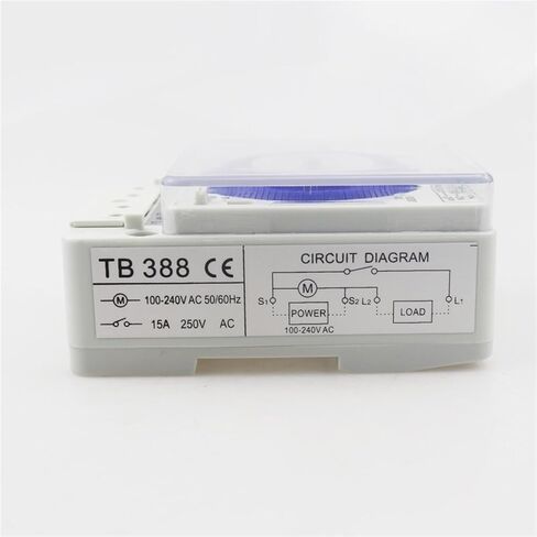 TB-388 100-240VAC مفتاح مؤقت تنازلي إلكتروني ميكانيكي 24 ساعة in Kuwait