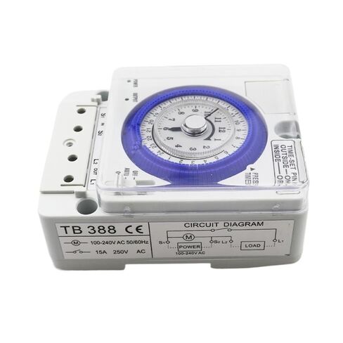 TB-388 100-240VAC مفتاح مؤقت تنازلي إلكتروني ميكانيكي 24 ساعة in Kuwait