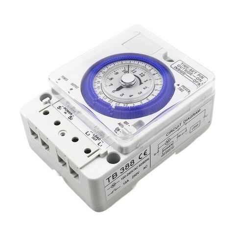 TB-388 100-240VAC مفتاح مؤقت تنازلي إلكتروني ميكانيكي 24 ساعة in Kuwait