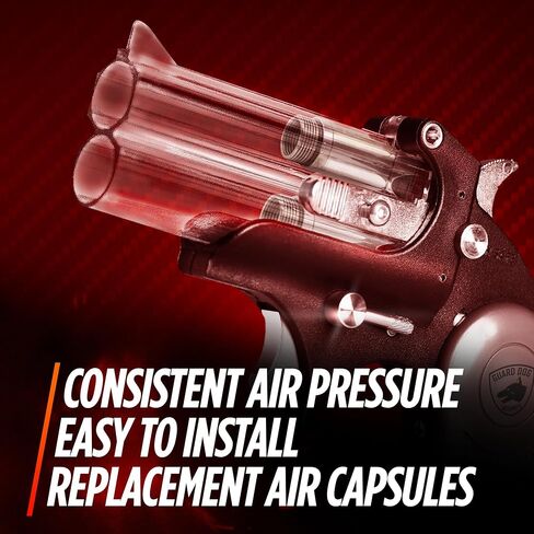 Fireball Mini, Smallest .50 Caliber Launcher, Dual-Ammo Air-Powered Home & Self-Defense Device, 50-Foot Range, Compact Non-Lethal Protection Set with Compressed-Air Capsules, Training Rounds in Saudi Arabia