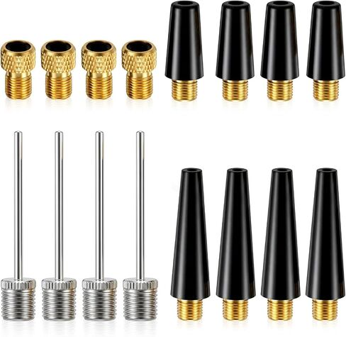 Ball Inflator Needles, 16 PCS Air Needle for Balls Kit with Pump Needles and Inflation Needles, Steel Bike Tire Adapters for Quick Inflation, Universal Fit for Balloons, Bike Tires, Sports Balls in Kuwait