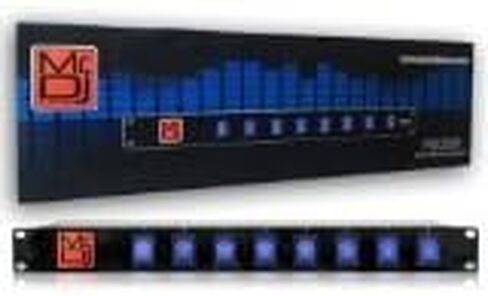 MR DJ PSC300 حامل قابل للتركيب على 8 منافذ حماية من زيادة التيار الكهربائي، تبديل أزرق تشغيل/إيقاف مركز الطاقة، قطاع الطاقة in Kuwait