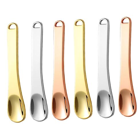 LIFKOME 6pcs Metal Eye Cream Spatula Zinc Alloy Face Spoon Tools for Skincare Face Masks Creams and Moisturizers Stylish Colors for Gentle Application and Product Purity in Kuwait