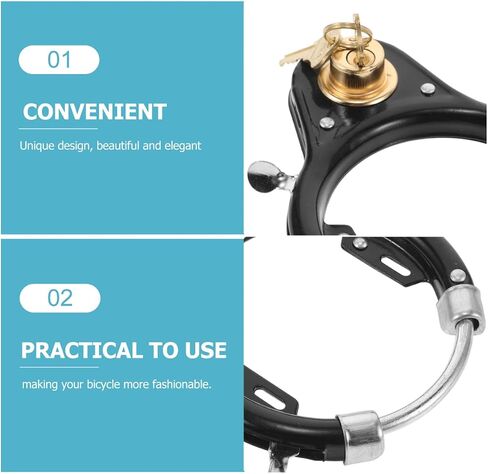 ibasenice Bike Lock Portable Bicycle Security Lock Cable for Bike E- Motorcycle Cycling Outdoor Travel 6.29 X 5.51 X 0.78 in 1 Set with Accessories in Kuwait