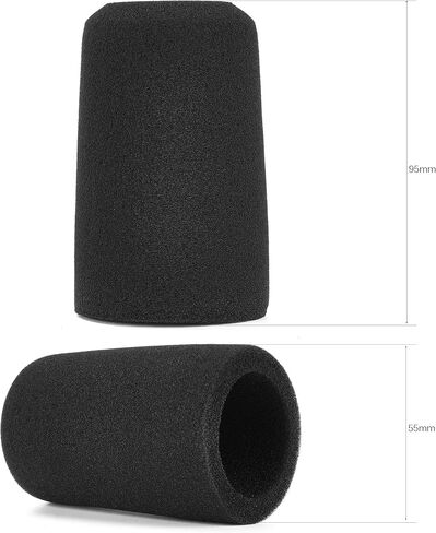 Defean 10 Pack SM7B Microphones Pop Filter Compatible with Shure SM7B / SM7dB Mic Microphones,Noise-Cancellation Windsock Cover - Cylinder Shape in Kuwait