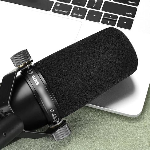 Defean 10 Pack SM7B Microphones Pop Filter Compatible with Shure SM7B / SM7dB Mic Microphones,Noise-Cancellation Windsock Cover - Cylinder Shape in Kuwait