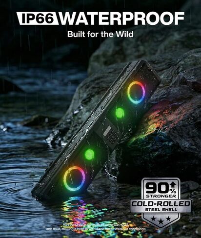 شريط صوت عربة الجولف 26 بوصة، مكبر صوت عربة الجولف بلوتوث مع إضاءة LED RGB، مكبر صوت UTV ATV 4X مكبرات صوت مزامنة الموسيقى IP66 مقاومة للماء، نظام ستيريو مكبر صوت لعربة الجولف لنادي السيارات EZGO YAMAHA UTV in Kuwait