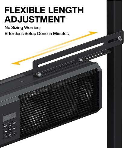شريط صوت عربة الجولف 26 بوصة، مكبر صوت عربة الجولف بلوتوث مع إضاءة LED RGB، مكبر صوت UTV ATV 4X مكبرات صوت مزامنة الموسيقى IP66 مقاومة للماء، نظام ستيريو مكبر صوت لعربة الجولف لنادي السيارات EZGO YAMAHA UTV in Kuwait