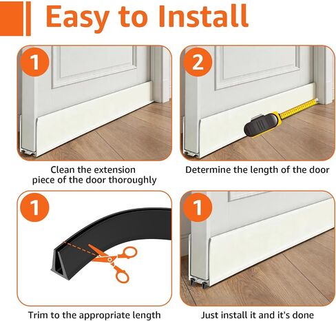 بديل لباب Larson & Pella Storm Door Sweep، CH9030501 Storm Door Sweep متوافق مع أبواب Larson & Pella المصنوعة من الفينيل والمعدن (قطعتان) in Kuwait