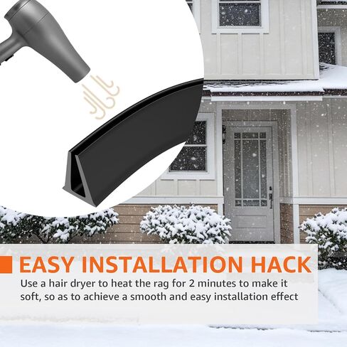 بديل لباب Larson & Pella Storm Door Sweep، CH9030501 Storm Door Sweep متوافق مع أبواب Larson & Pella المصنوعة من الفينيل والمعدن (قطعتان) in Kuwait