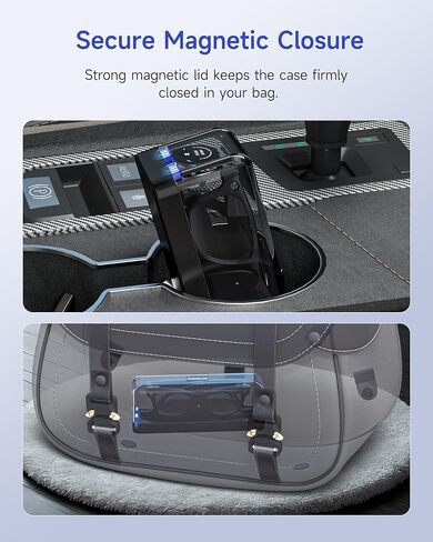 Magnetic Charging Case Compatible with Ray-Ban Meta Gen 1 & Gen 2 (Wayfarer, Headliner, Skyler Blayzer Scriber & Oakley Meta (HSTN) – 3000mAh Replacement Portable Power Bank Accessories for Travel in Kuwait