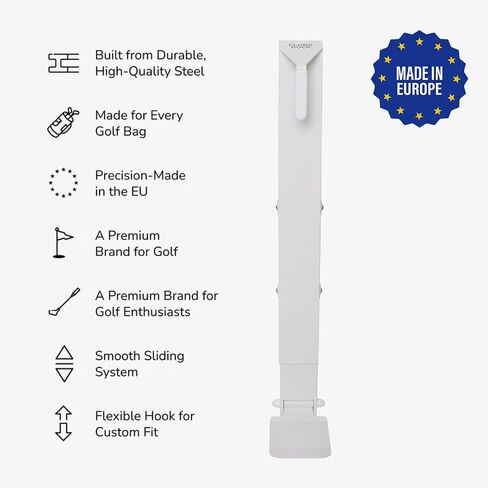Wall Mount PRO Golf Bag Stand for Storage, Golf Storage Organizer for Garage, Club Dock for Golfing Bag in Kuwait