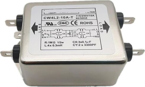 مرشح الطاقة CW4E-40A-S 6A 10A 20A 30ACW4L2-20A-T تنقية على مرحلتين مضاد للتدخل (CW4EL2-10A -SR 10A كتلة طرفية) in Kuwait