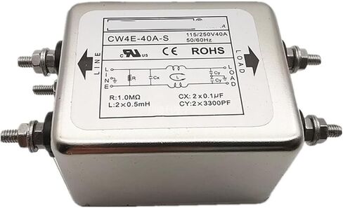 مرشح الطاقة CW4E-40A-S 6A 10A 20A 30ACW4L2-20A-T تنقية على مرحلتين مضاد للتدخل (CW4EL2-10A -SR 10A كتلة طرفية) in Kuwait