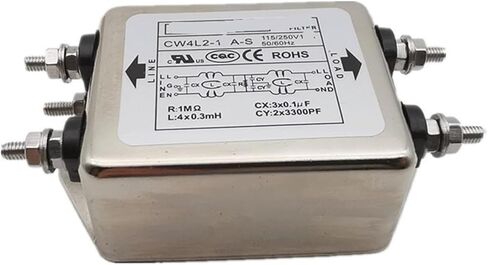 مرشح الطاقة CW4E-40A-S 6A 10A 20A 30ACW4L2-20A-T تنقية على مرحلتين مضاد للتدخل (CW4EL2-10A -SR 10A كتلة طرفية) in Kuwait