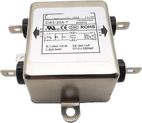 مرشح الطاقة CW4E-40A-S 6A 10A 20A 30ACW4L2-20A-T تنقية على مرحلتين مضاد للتدخل (CW4EL2-10A -SR 10A كتلة طرفية) in Kuwait