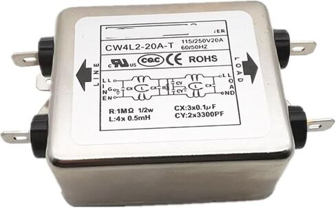 مرشح الطاقة CW4E-40A-S 6A 10A 20A 30ACW4L2-20A-T تنقية على مرحلتين مضاد للتدخل (CW4EL2-10A -SR 10A كتلة طرفية) in Kuwait