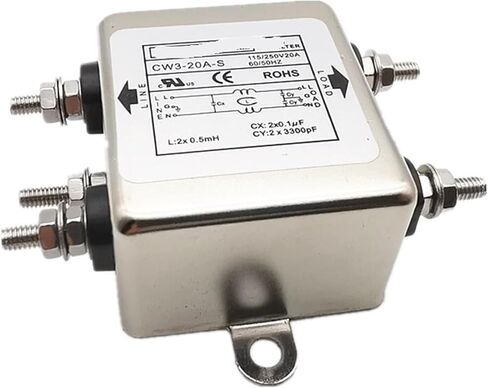 مرشح الطاقة CW4E-40A-S 6A 10A 20A 30ACW4L2-20A-T تنقية على مرحلتين مضاد للتدخل (CW4EL2-10A -SR 10A كتلة طرفية) in Kuwait