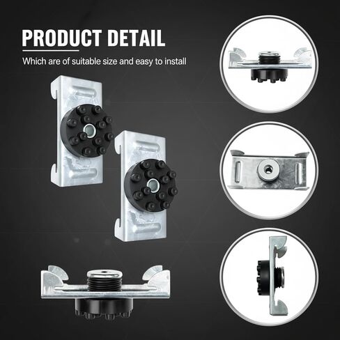 50-Pack Soundproofing Clips, Sound Isolation Clips for Walls and Ceilings, Decoupling Resilient Channel Clips for 7/8" Hat Channel, Noise Reduction for Recording Studio Home Office Apartment in Kuwait