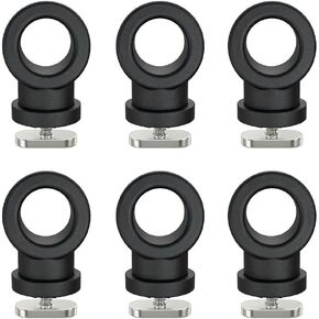 6 Pack Reinforced Nylon Kayak Track Mount Tie Down Eyelet with T-Bolt, Hold Bungee Cord Ropes Up to 0.6", Anchoring Points Scratch-Proof & Saltwater-Resistant in Saudi Arabia