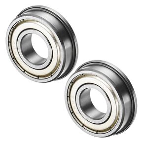 M METERXITY 10-Pack FR6ZZ Flanged Ball Bearing, 3/8" x 7/8" x 9/32" Double Metal Shielded Chrome Steel (GCr15) Flange Rip Bearings for Wheelbarrow/Printer/Fax Machines/Power Tools in Kuwait