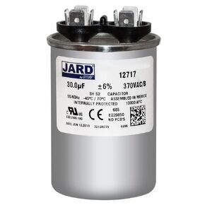 30 فائق التوهج/MFD 370 VAC مكثف تشغيل دائري يستبدل 325P306H37M30N4X SE3037 37300R CR30X370R PRC30A TRC30 in Kuwait