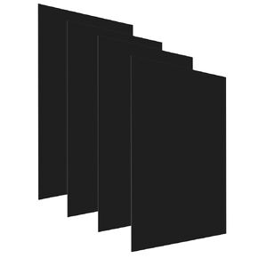 4 Pack Black ABS Plastic Sheet, 15.6 x 11.8 x 1/16 Inch, 0.06 Thick Moldable Thermoplastic Board for DIY, Signage, Handcrafts in Kuwait
