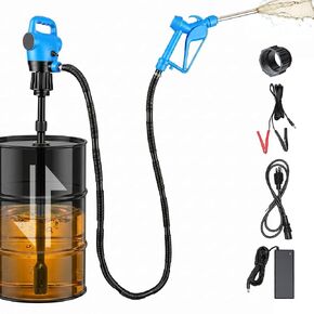Electric Drum Barrel Pump with 120V AC/12V DC Power,DEF 55 Gallon Drum Pump with 2-Inch Bung Adapter & Telescoping Suction Tube 34" to 49", 5 GPM Flow Rate for DEF, Diesel, Water, Antifreeze in Kuwait