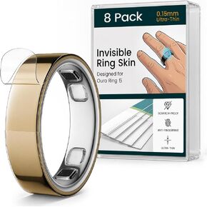 8 Pack Ultra-Thin Clear Skin Cover for Oura Ring Gen 5 in Saudi Arabia