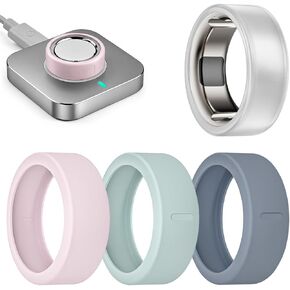 4 Pack Ring Cover Compatible with Oura Ring Gen 4/4 Ceramic/Oura Ring Gen 3, Anti-Scratch Elastic Silicone Protector for RingConn Gen 2/Gen 2 Air/Ultrahuman (4 Pack - 01, S (6/7/8/9/10)) in Saudi Arabia