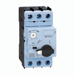 واقي المحرك اليدوي WEG MPW40-3-U025، نطاق 20-25A FLA، 3 أقطاب، فئة 10، قابل للتركيب على سكة DIN، IP20 in Kuwait
