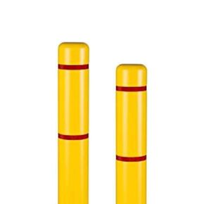 Innoplast BollardGard 4" x 52" 2-Pack Bollard Cover (Yellow Red Tape) in Kuwait