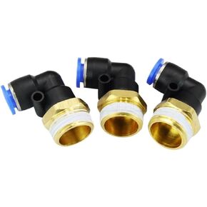 PL8-04 10Pcs 8mm Push In One Touch Connector 1/2 Inch Thread Pneumatic Quick Fittings in Kuwait