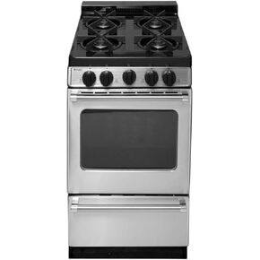 Premier P20B3102PS 20 Gas Range with Four 9 100 BTU Sealed Burners Battery Spark Ignition and Separate Broiler Compartment in Stainless in Saudi Arabia