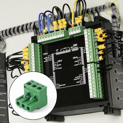 10 قطع 3 درجة قابلة للتوصيل السريع بدون لحام نوع موصل 5 مم DIY PCB جبل المسمار محطة كتلة موصل 3 دبوس موصلات التوصيل المقبس لوحة جبل DIY التوصيل للإلكترونيات (أخضر) in Kuwait