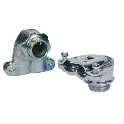 Morris Products 15067 90 Degree Flex Duplex Box Connector, Zinc Die Cast, 3/8" Trade Size, 2-Pack in Kuwait