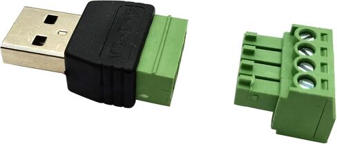 4 حزمة USB A ذكر وأنثى إلى 4 دبوس برغي طرفي بدون لحام محطات برغي محول محول الشحن in Kuwait