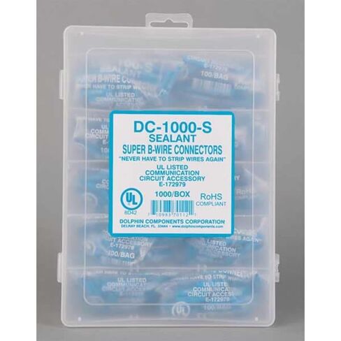 موصل سلك عازل ومزاح، 16 AWG بحد أقصى، 1 منفذ، أزرق، عازل PVC، 300 فولت، 1000 PK - 1 لكل منهما in Kuwait