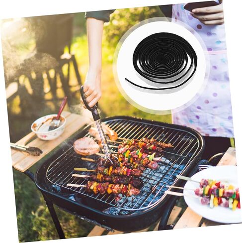 Toddmomy 1roll Gasket Smoker Seal Self Adhesive for Outdoor BBQ and Fire Cooking Black Fireproof Seal for Grills and Smokers Easy Install and Cut in Kuwait