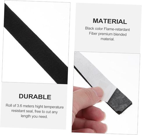 Toddmomy 1roll Gasket Smoker Seal Self Adhesive for Outdoor BBQ and Fire Cooking Black Fireproof Seal for Grills and Smokers Easy Install and Cut in Kuwait