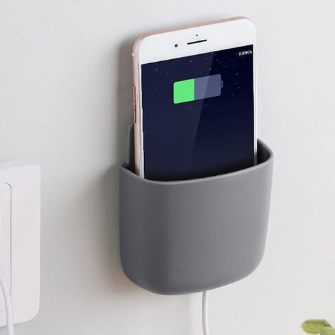 Control Storage Box Wall-Mounted for Living Room or Bedroom Organizer Small Box for Phone and Accessories,Grey in Kuwait