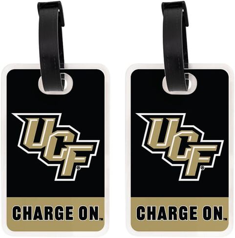 علامة الأمتعة لجامعة صبار الصحراء بوسط فلوريدا - بطاقة تعريف السفر الرسمية من UCF Knights المكونة من قطعتين لحقائب السفر والحقائب والحقائب المحمولة (عبوة من عبوتين من علامة الأمتعة الأكريليك A) in Kuwait