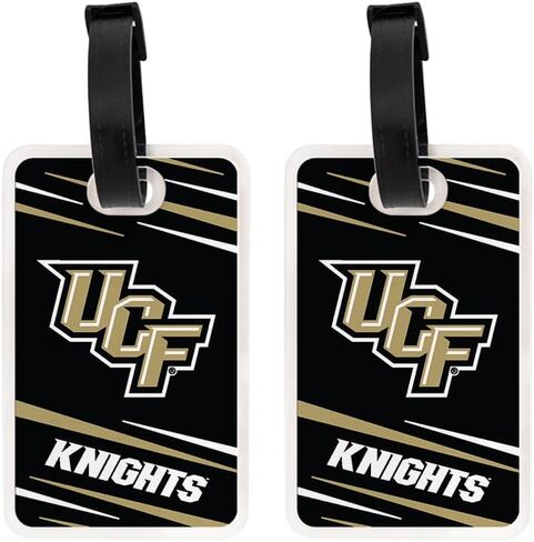 علامة الأمتعة لجامعة صبار الصحراء بوسط فلوريدا - بطاقة تعريف السفر الرسمية من UCF Knights المكونة من قطعتين لحقائب السفر والحقائب والحقائب المحمولة (عبوة من عبوتين من علامة الأمتعة الأكريليك A) in Kuwait