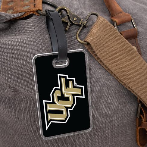 علامة الأمتعة لجامعة صبار الصحراء بوسط فلوريدا - بطاقة تعريف السفر الرسمية من UCF Knights المكونة من قطعتين لحقائب السفر والحقائب والحقائب المحمولة (عبوة من عبوتين من علامة الأمتعة الأكريليك A) in Kuwait