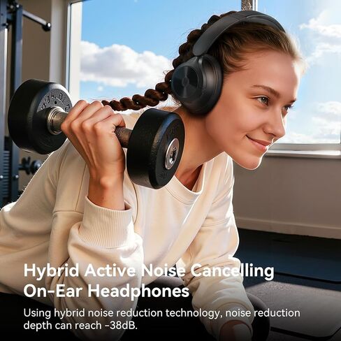 OneOdio Focus A1Pro Hybrid Active إلغاء الضوضاء مع سماعات رأس لاسلكية على الأذن، بطارية خفيفة للغاية 200 جيجا، بطارية تدوم 70 ساعة مع شحن سريع، بلوتوث 6.0، مكالمات واضحة، خفيفة الوزن ومحمولة in Kuwait