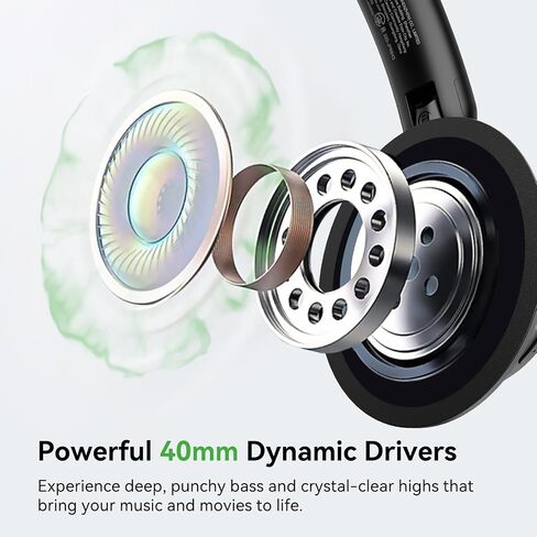 OneOdio Focus A1Pro Hybrid Active إلغاء الضوضاء مع سماعات رأس لاسلكية على الأذن، بطارية خفيفة للغاية 200 جيجا، بطارية تدوم 70 ساعة مع شحن سريع، بلوتوث 6.0، مكالمات واضحة، خفيفة الوزن ومحمولة in Kuwait